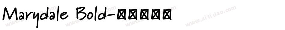Marydale Bold字体转换